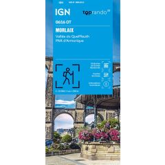 Carte IGN 0616 OT - Morlaix / Vallée du Queffleuth / PNR D'armorique