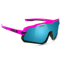 Lunette de soleil de ski Vola Summit bi-color rose et noir